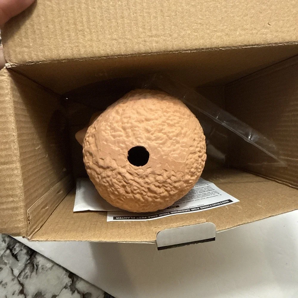 Chia Pet Bob Ross Decorative Pottery Planter Unused in‎ Open Box 2017